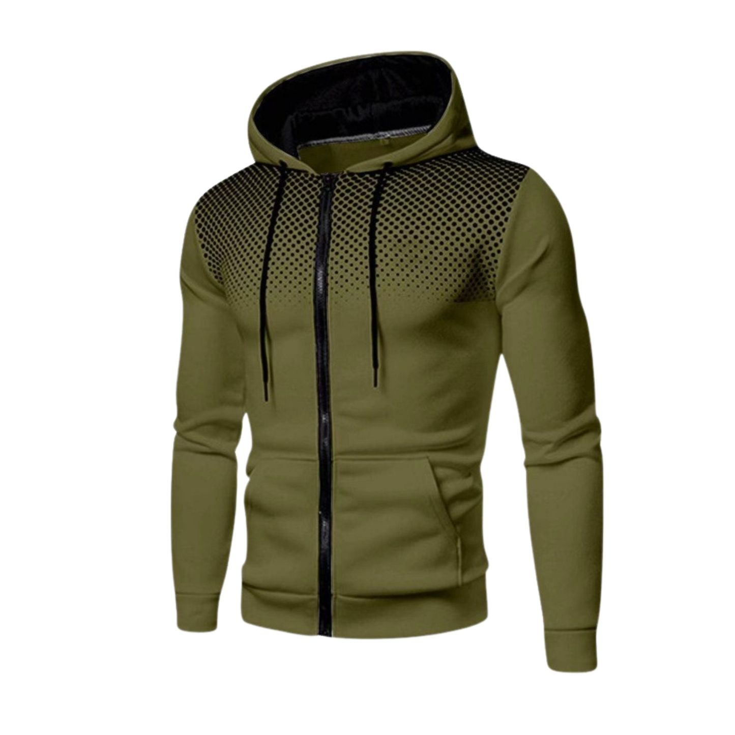 Zip-Up Hooded Sweatshirt