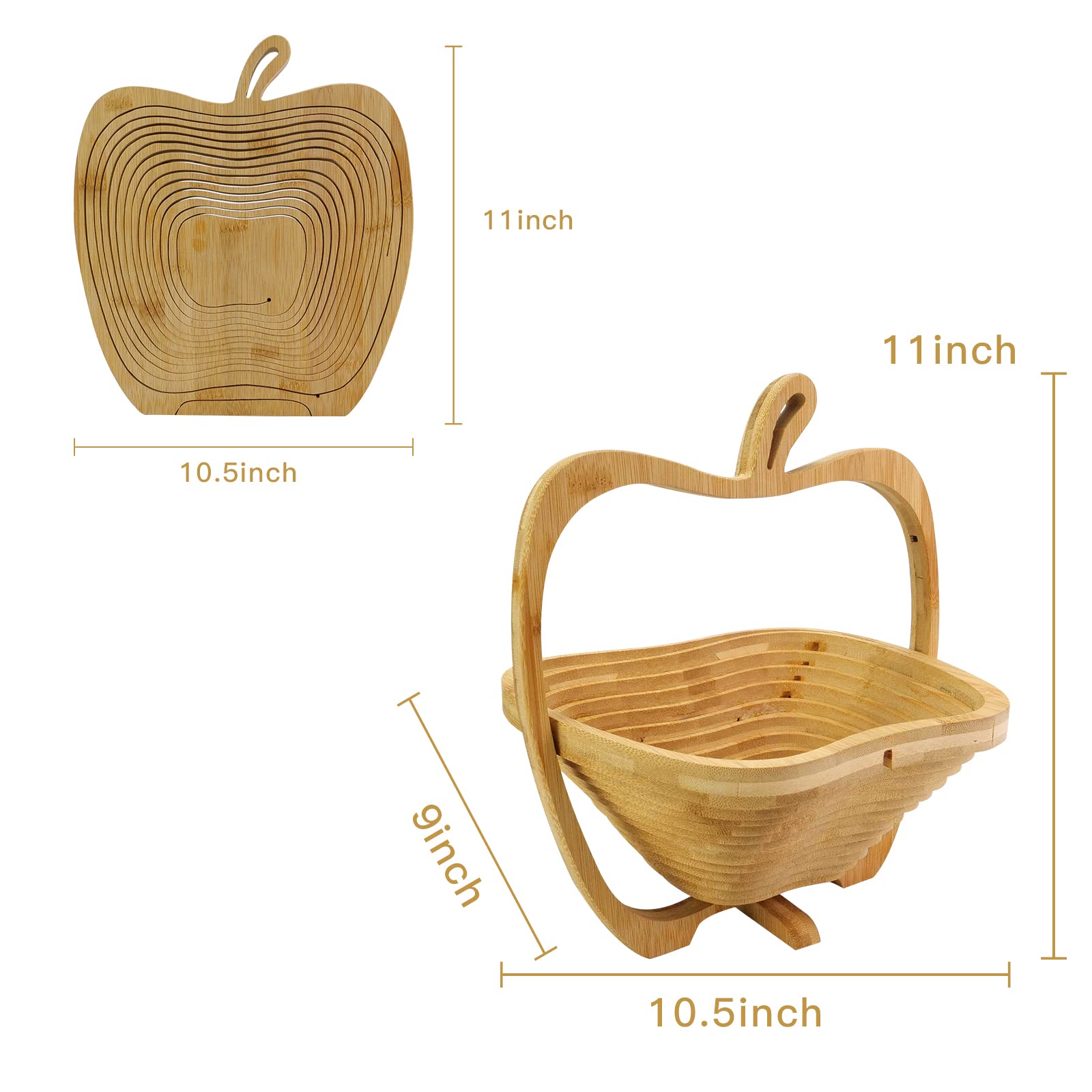 Foldable Fruit Basket & Gift Snack Holder