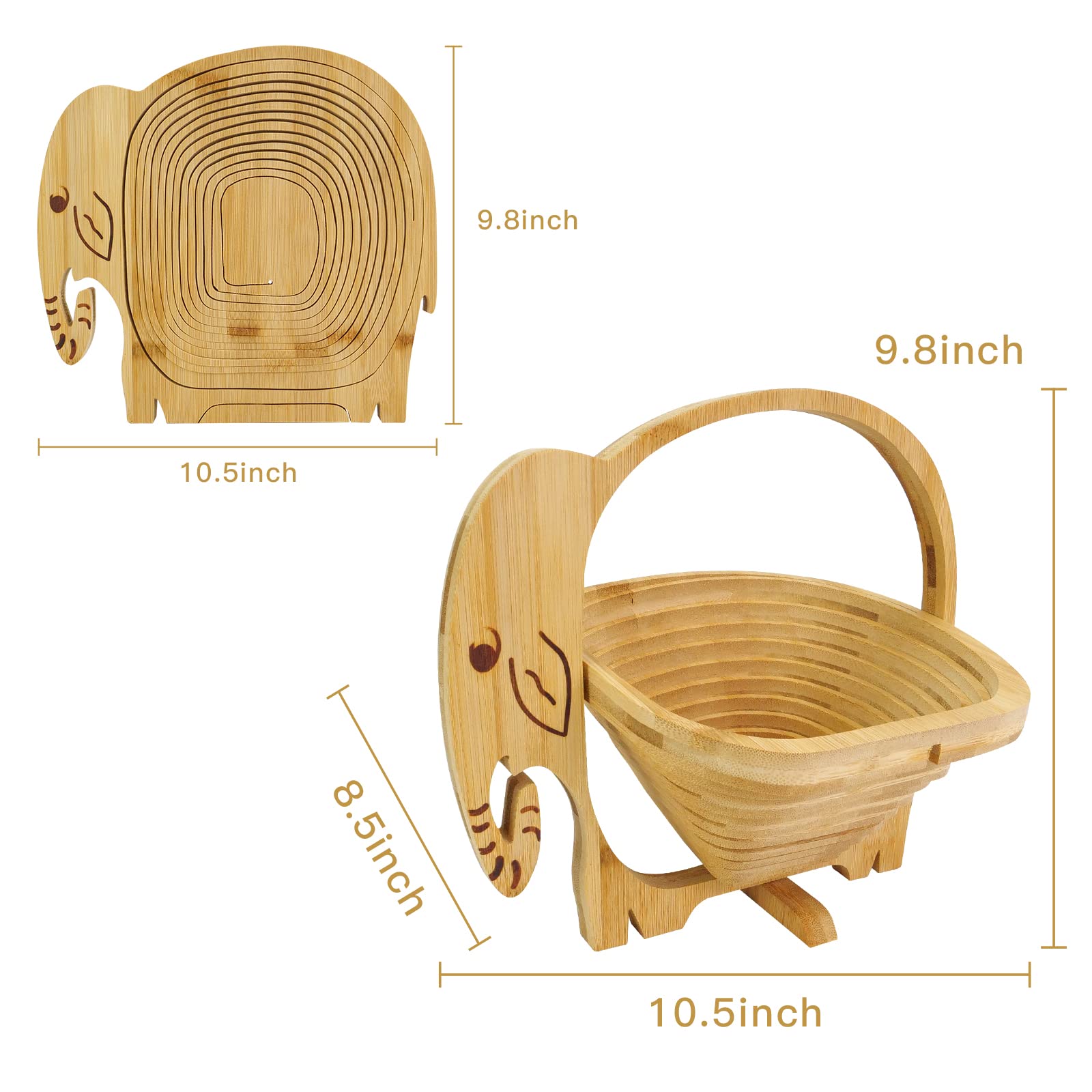 Foldable Fruit Basket & Gift Snack Holder
