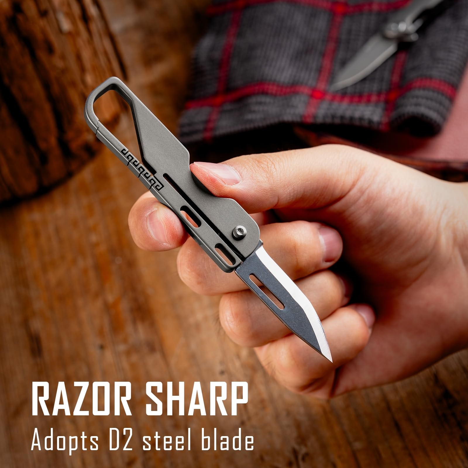 TC4 titanium alloy EDC folding knife