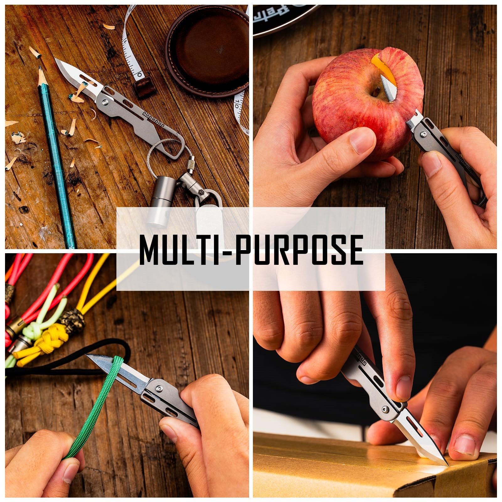 TC4 titanium alloy EDC folding knife