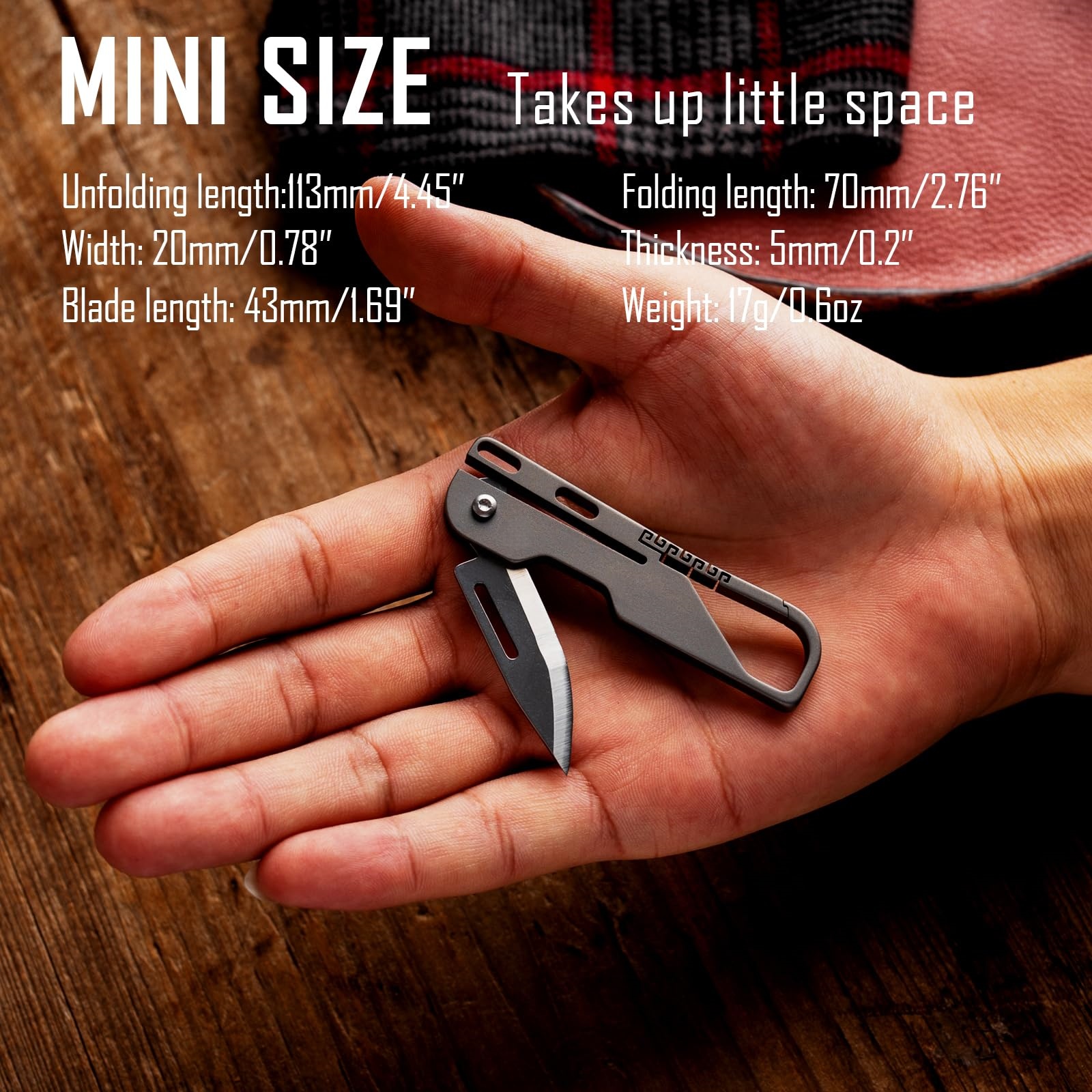 TC4 titanium alloy EDC folding knife