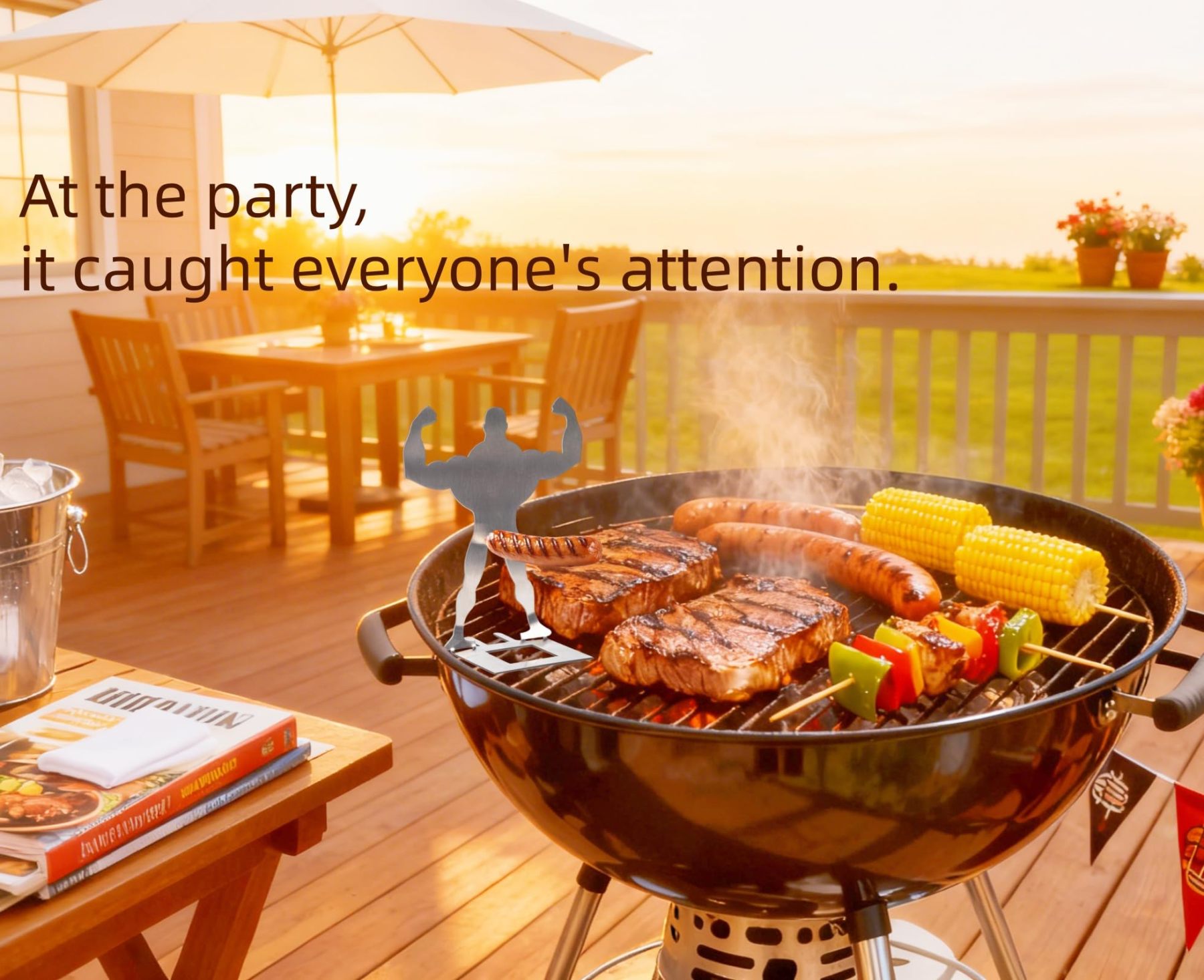 Stainless Steel Fun BBQ Hot Dog Rack