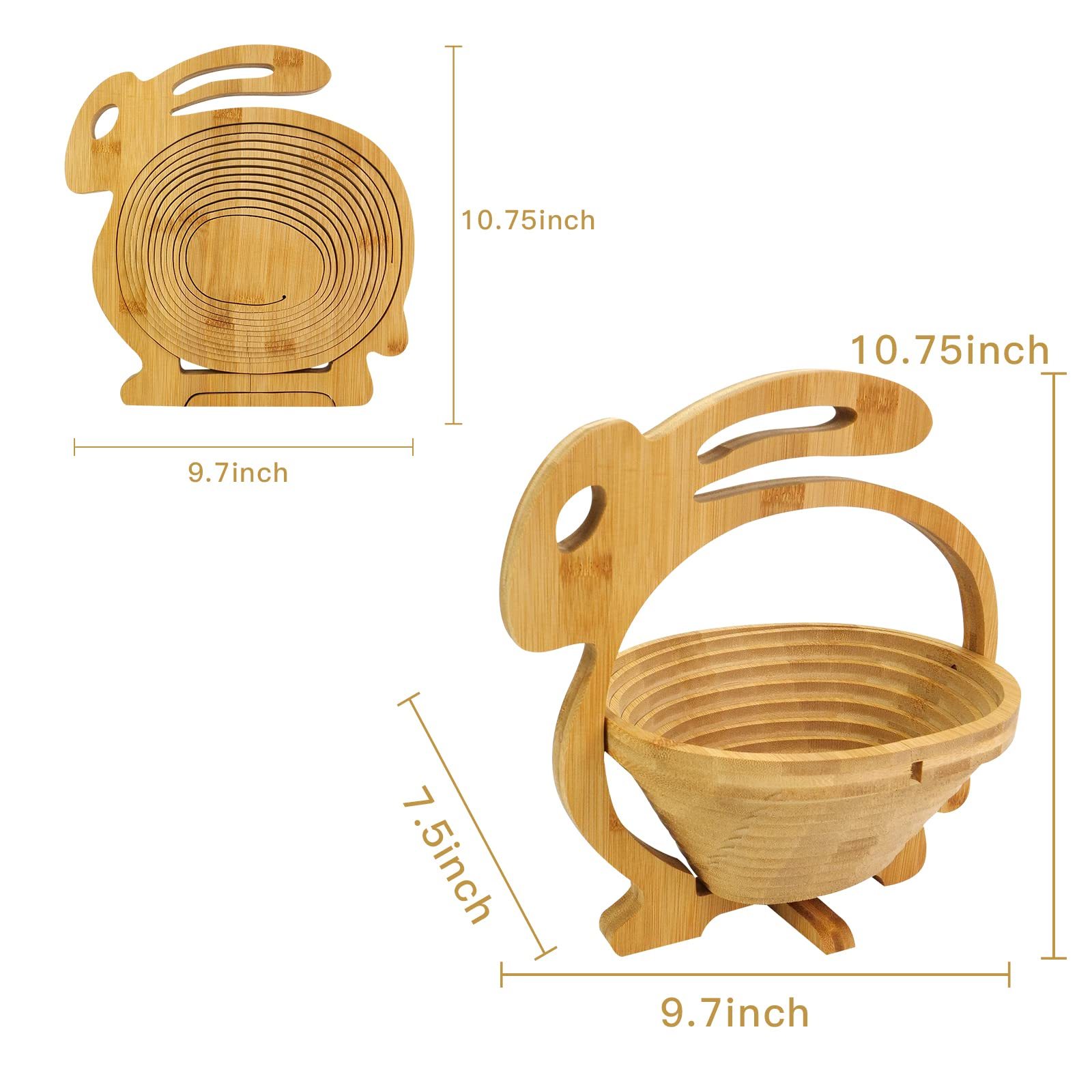 Foldable Fruit Basket & Gift Snack Holder