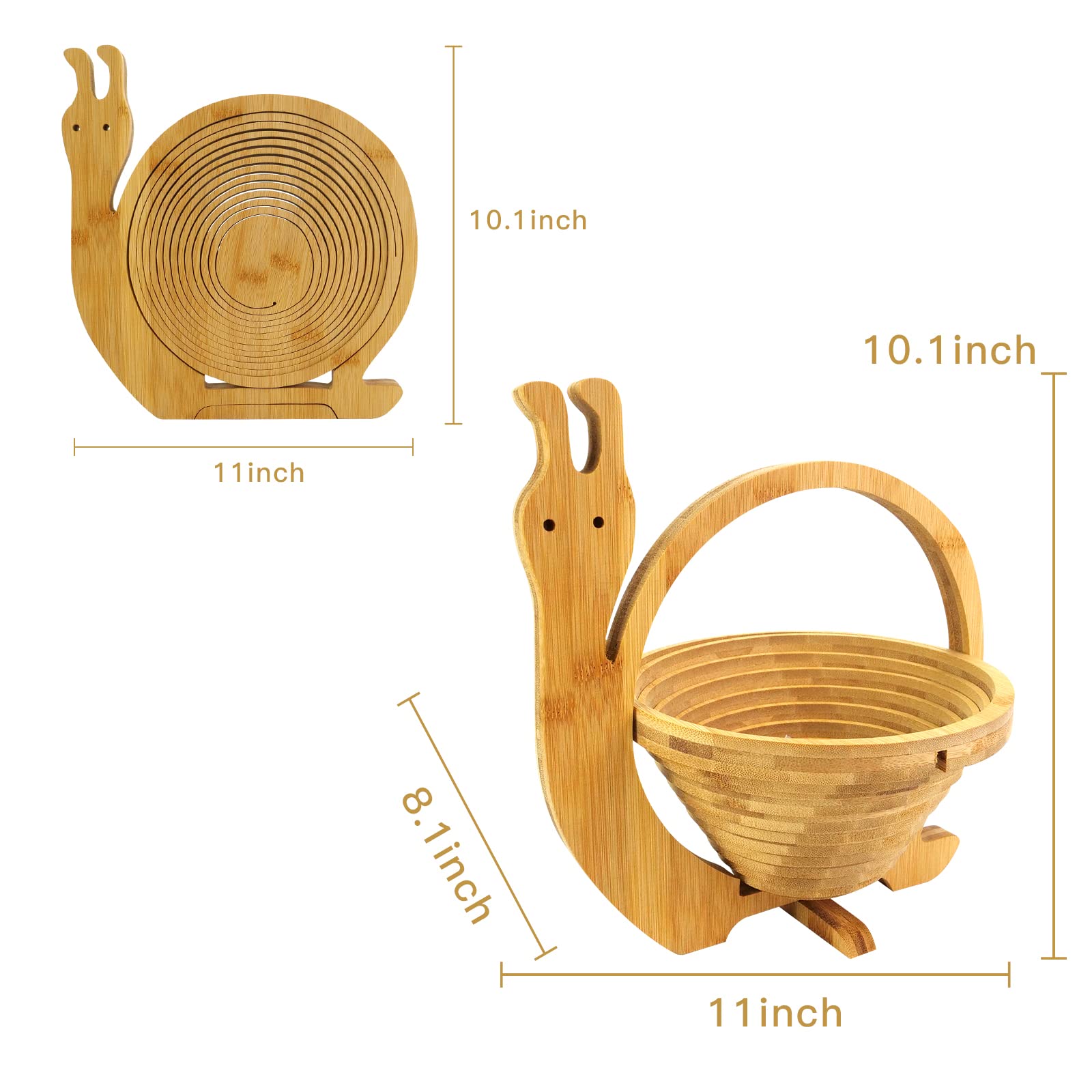 Foldable Fruit Basket & Gift Snack Holder