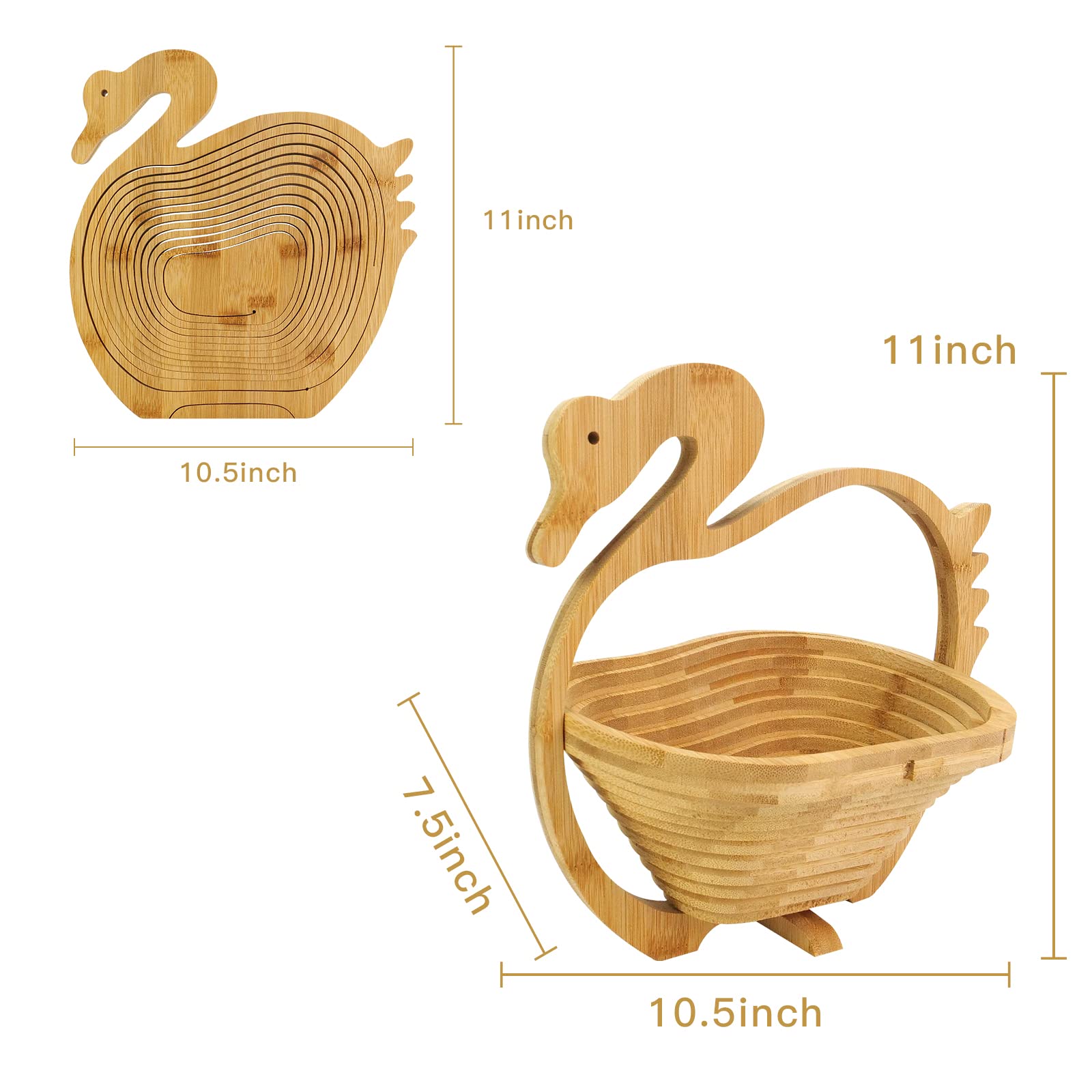 Foldable Fruit Basket & Gift Snack Holder