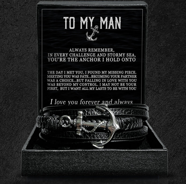 "For My Man - My Anchor Bracelet Gift Set