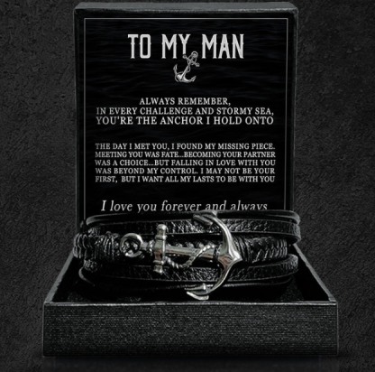 "For My Man - My Anchor Bracelet Gift Set