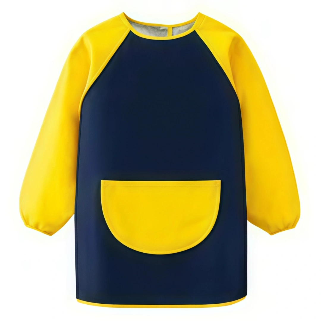 Personalized Bunny Ears Highland Cow Kid Painting Baking Apron with Name and Front Pocket Outdoor Activities Easter Gift for Kids