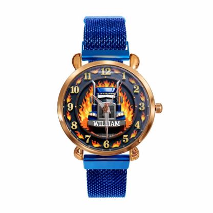 Trucker's Pride Custom Watch - Personalized Name - Gifts for Truckers