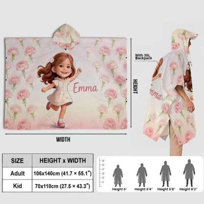 Any Photo Perfect Gift For Kids - Personalized Kid Rain Poncho Coat