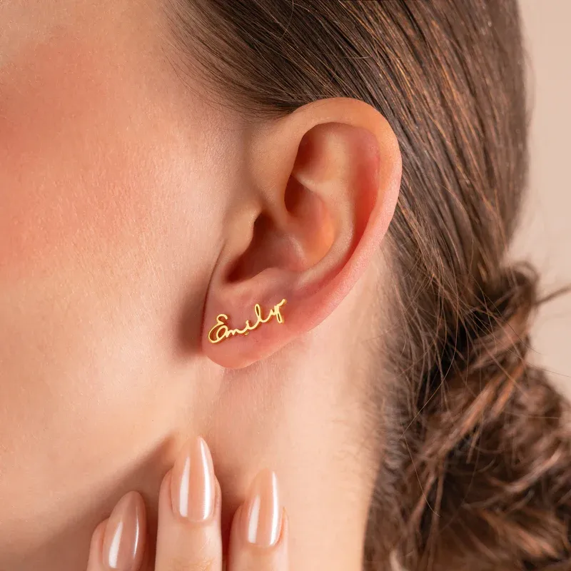 Customized Name Earrings