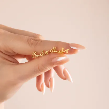 Customized Name Earrings