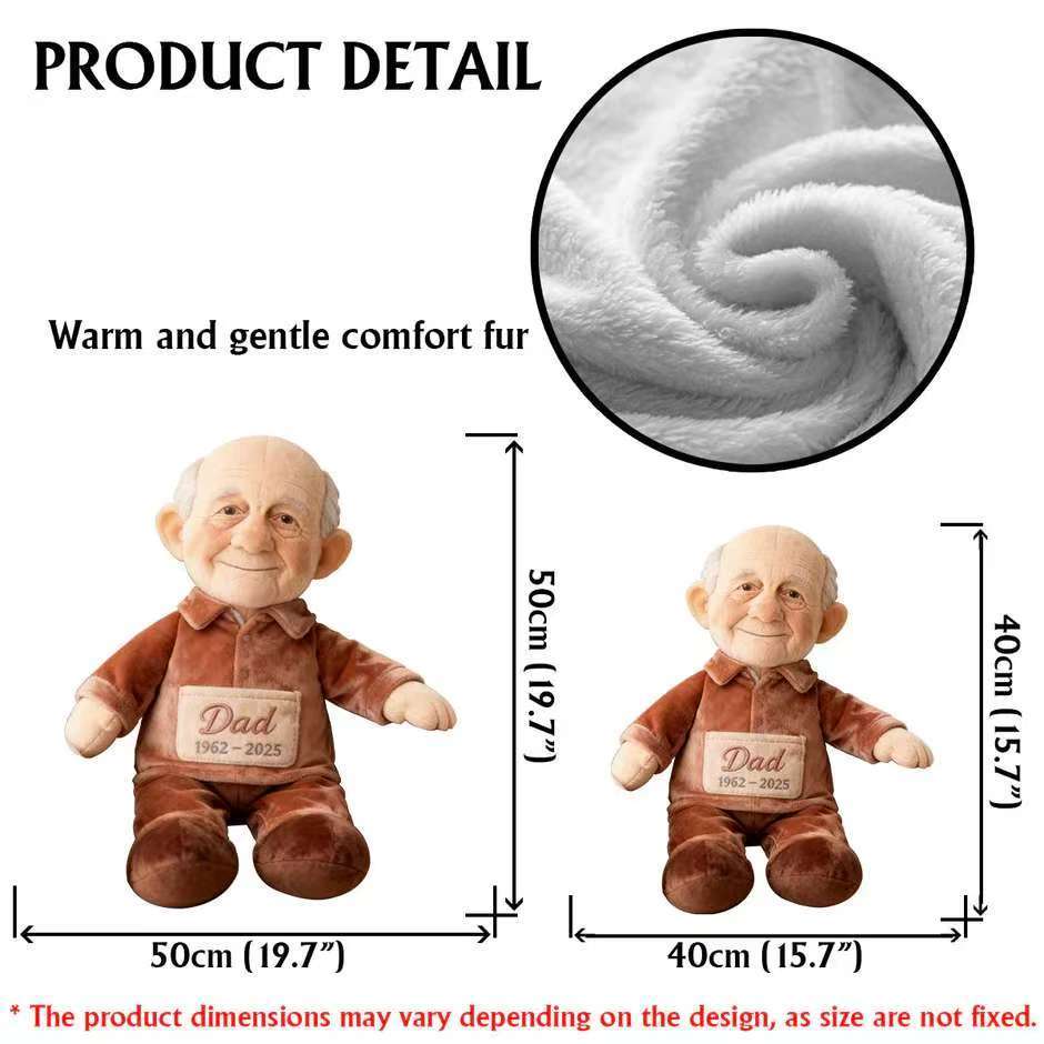 Custom From Any Photo - Personalized Memorial Faux Fur Shaped Pillow