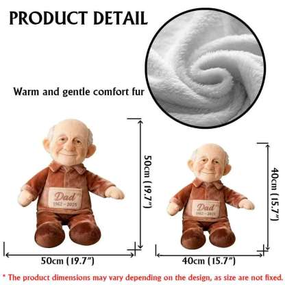 Custom From Any Photo - Personalized Memorial Faux Fur Shaped Pillow