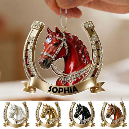 Personalized Horse Acrylic Ornament Gift For Horse Lover
