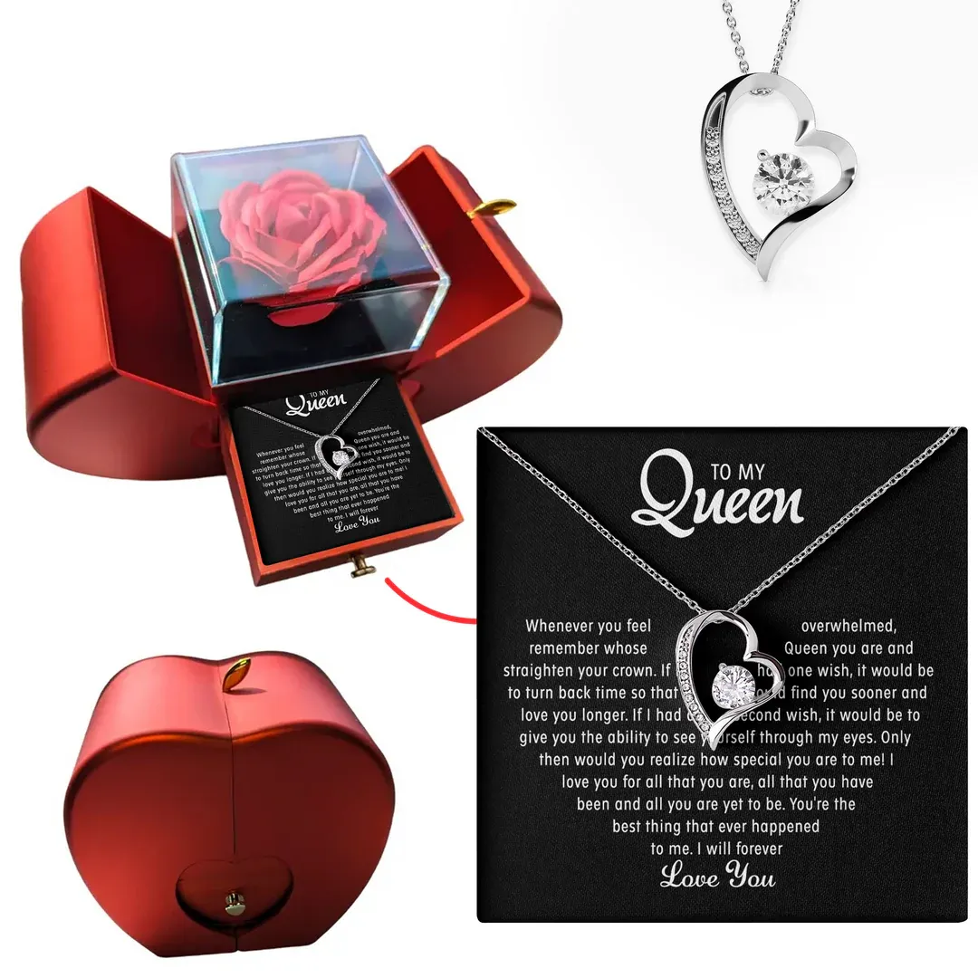 To my Queen - Forever Heart Necklace