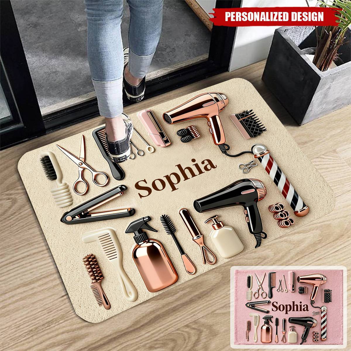 Proud Hair Stylist-Personalized Hairdresser Doormat