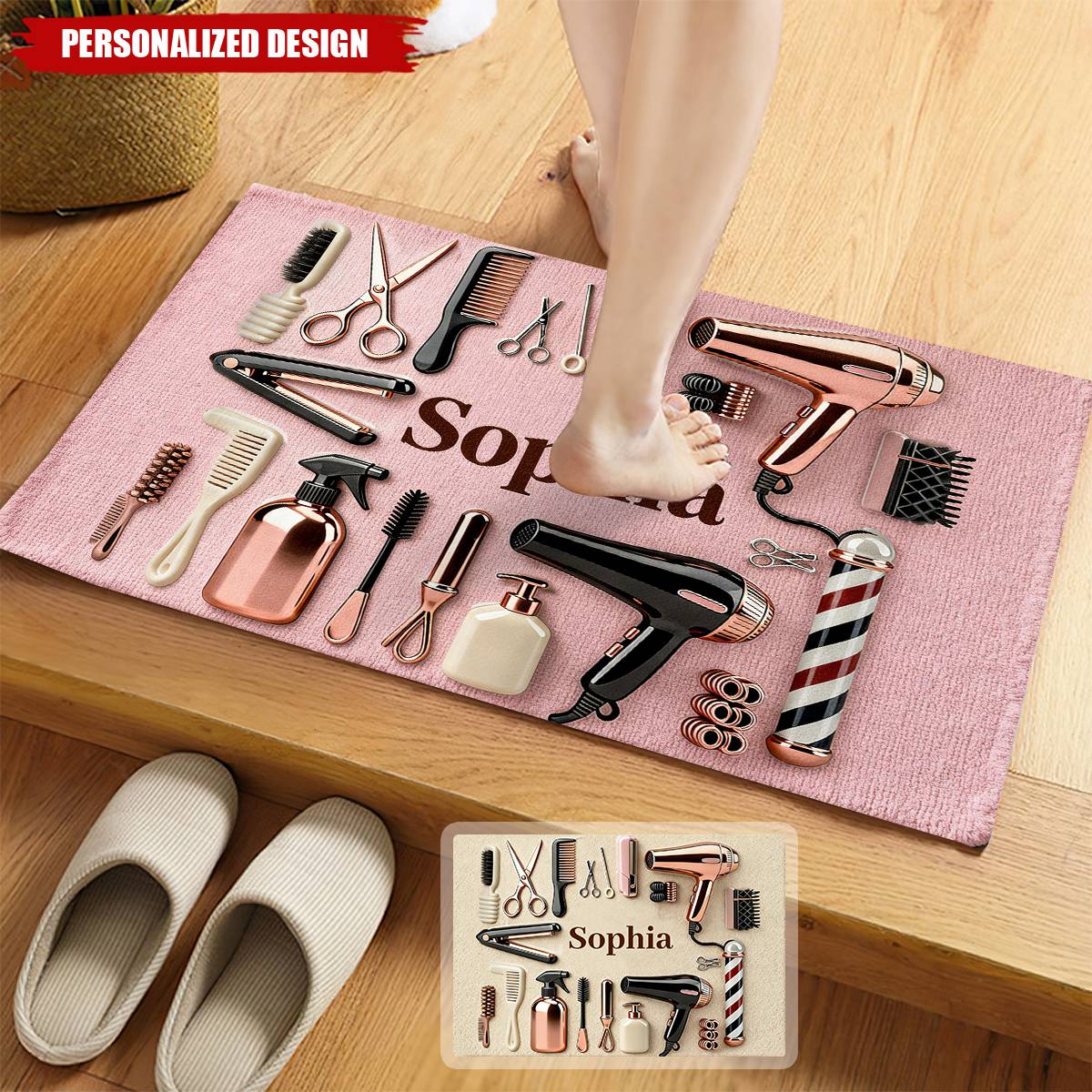 Proud Hair Stylist-Personalized Hairdresser Doormat