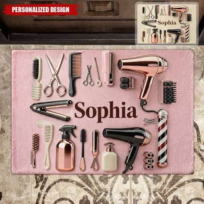Proud Hair Stylist-Personalized Hairdresser Doormat