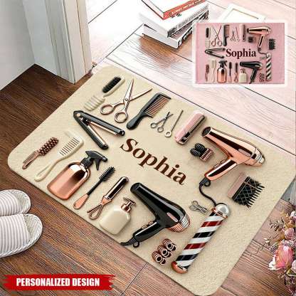 Proud Hair Stylist-Personalized Hairdresser Doormat