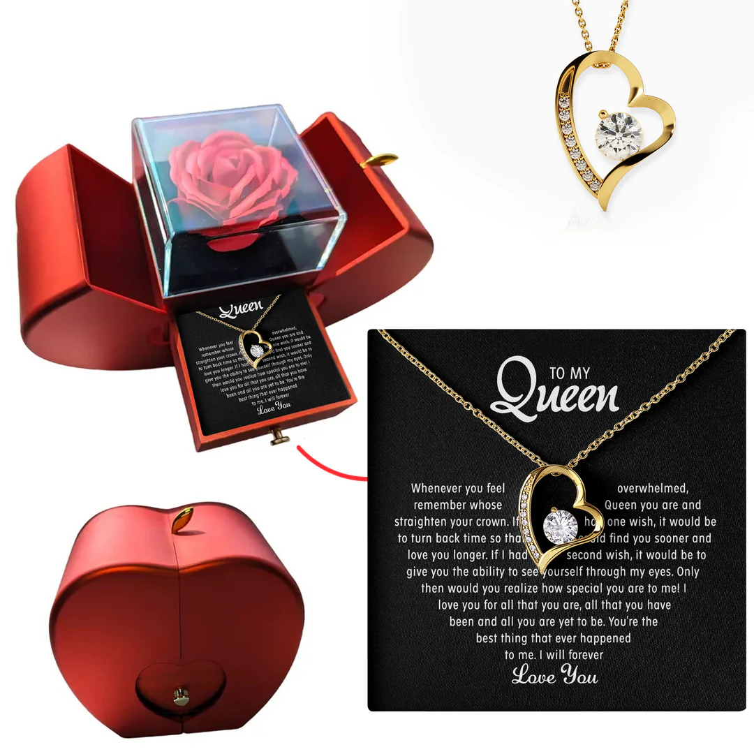To my Queen - Forever Heart Necklace