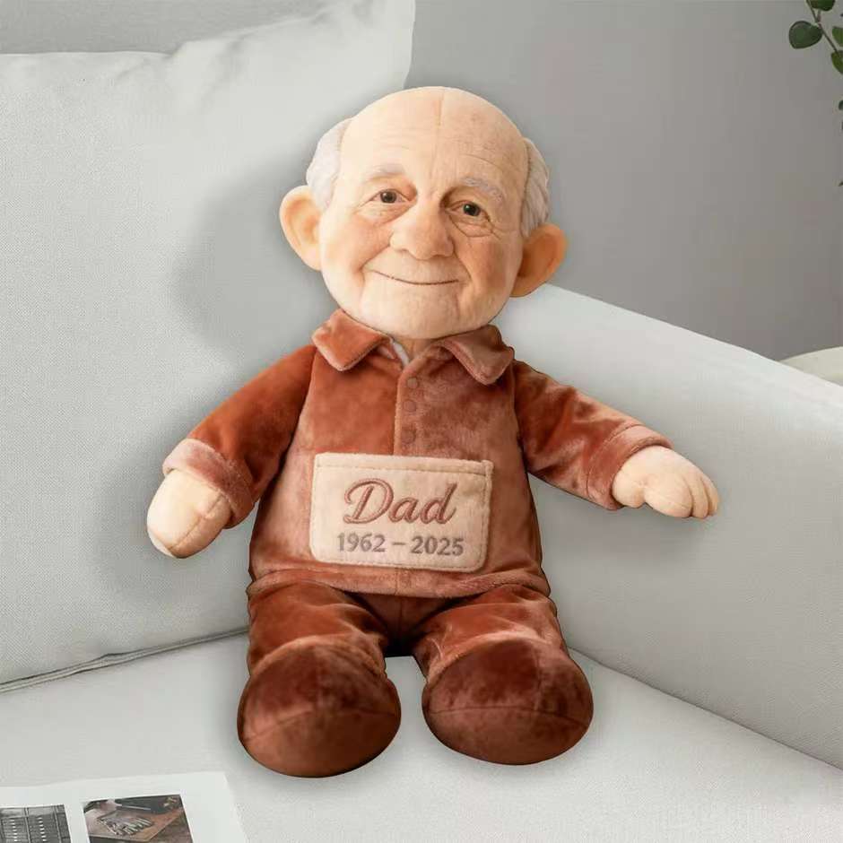 Custom From Any Photo - Personalized Memorial Faux Fur Shaped Pillow