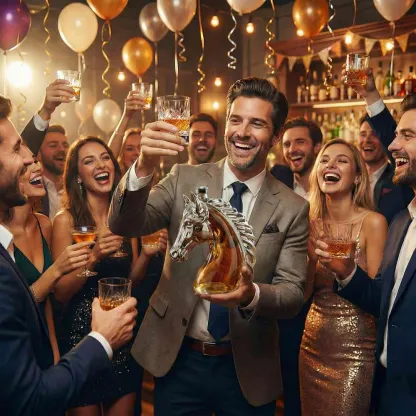 Personalized Horse Head Glass Liquor Bottle 350ml, Crystal Clear Whiskey Decanter with Custom Engraving, Mini Alcohol Flask Gift for Men & Home Bar