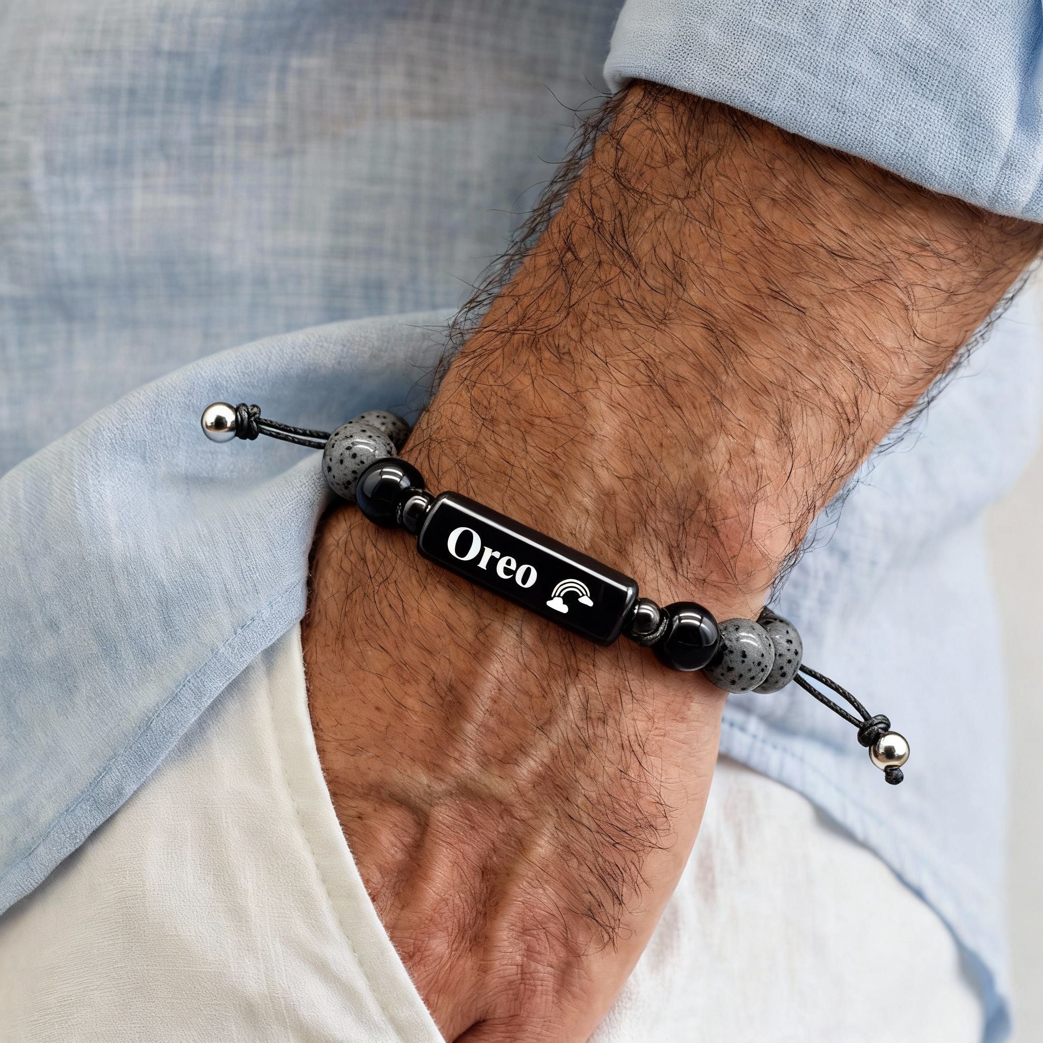 Cremation Jewelry Urn Bracelet Rainbow Bridge Dog Pet Personalized Memorial Bracelet Pet Loss Gifts Pets Ashes Jewelry Cat Dog Hair Keepsake