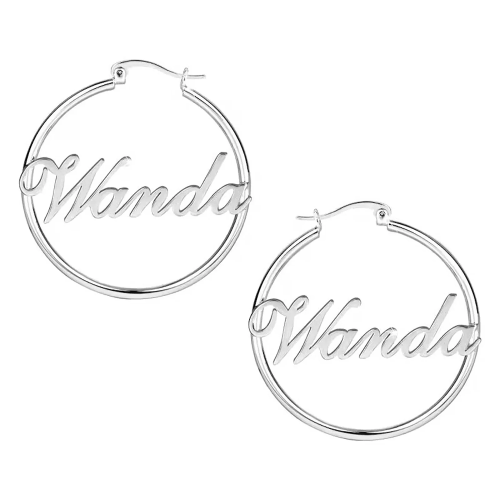 Personalized Children's Name Hoop Earrings