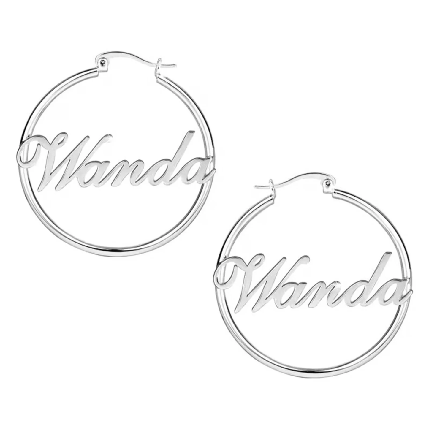 Personalized Children's Name Hoop Earrings