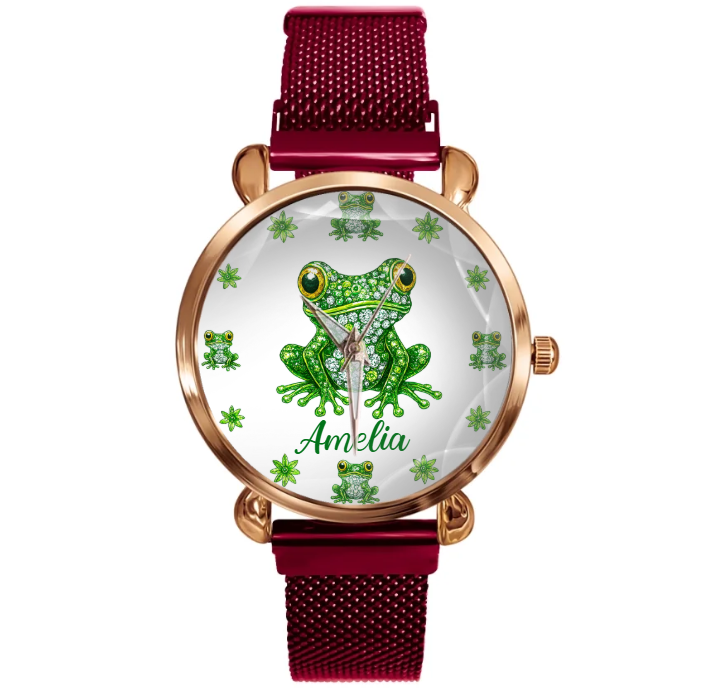 🐸Love Frogs - Personalized Name Watch