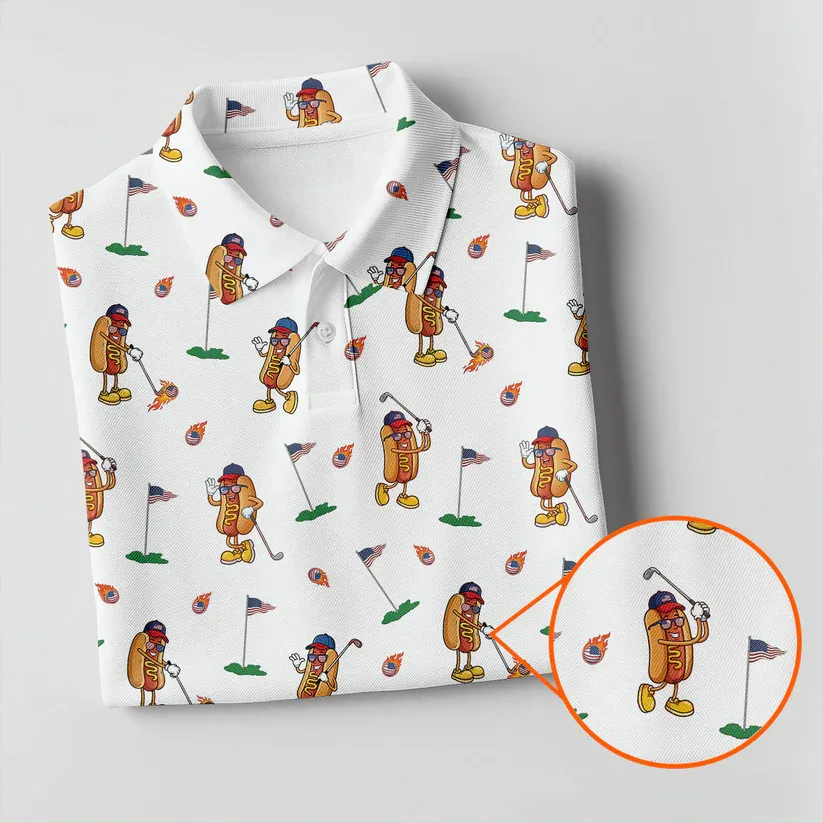 [Copy]We The People 1776-2026 White Golf Shirt, 250th Anniversary Patriotic Golf Shirt, Golf Shirts For Men, Polo For Men