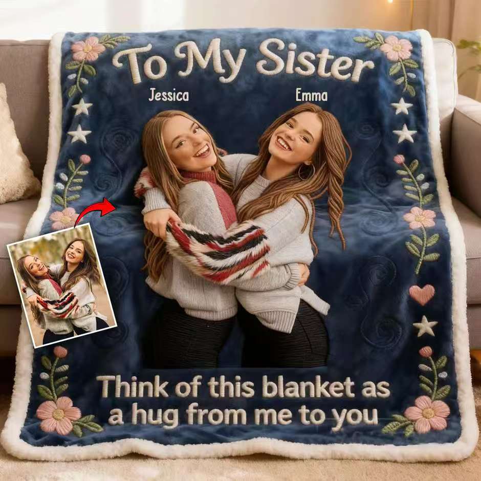 Custom From Any Photo - Personalized Bestie Blanket
