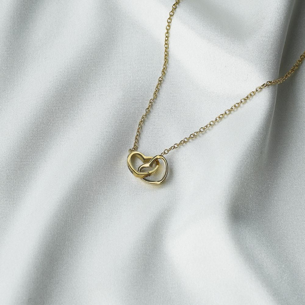 "To The Best Mom Ever"- Interlocking Hearts Necklace w/ Luxury LED Box