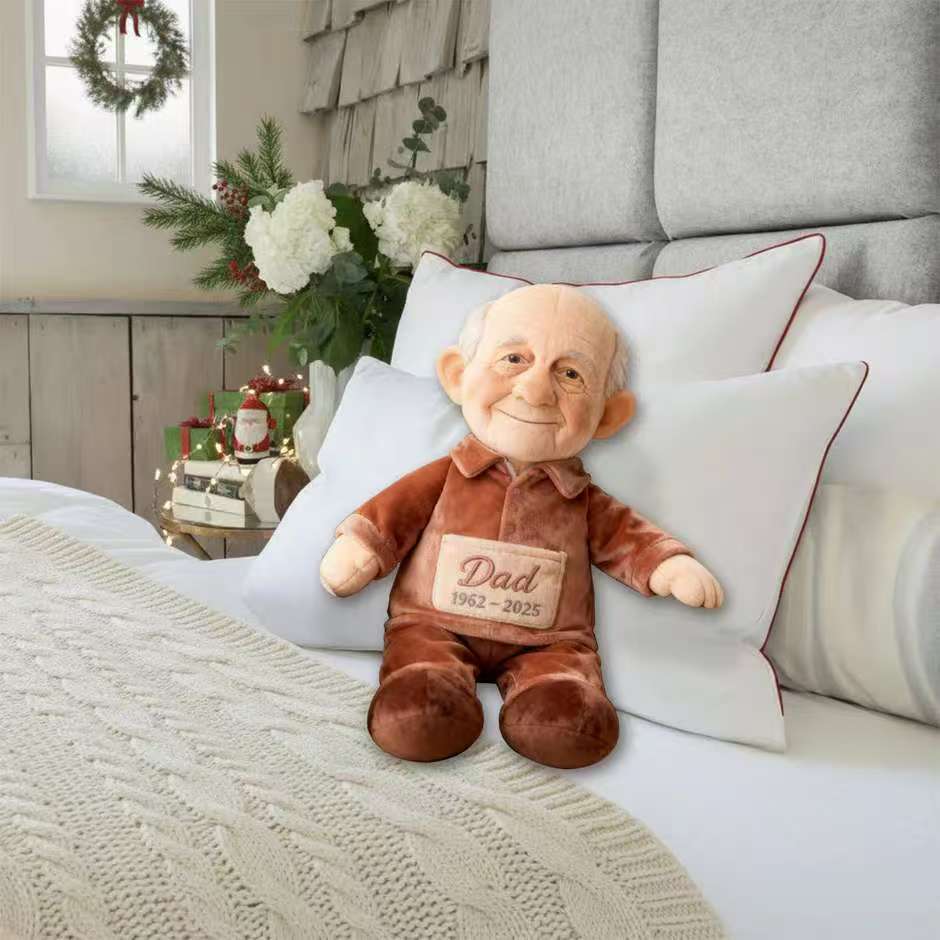 Custom From Any Photo - Personalized Memorial Faux Fur Shaped Pillow