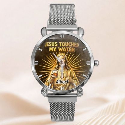 Funny Jesus Makes Magical Drink Customized Watch - Personalized Name – Meaningful Gift Of Faith