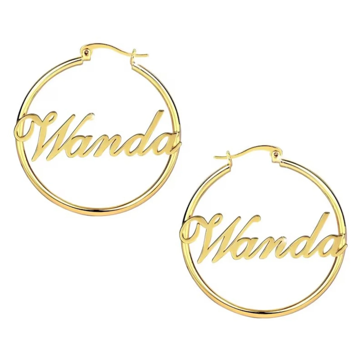 Personalized Children's Name Hoop Earrings