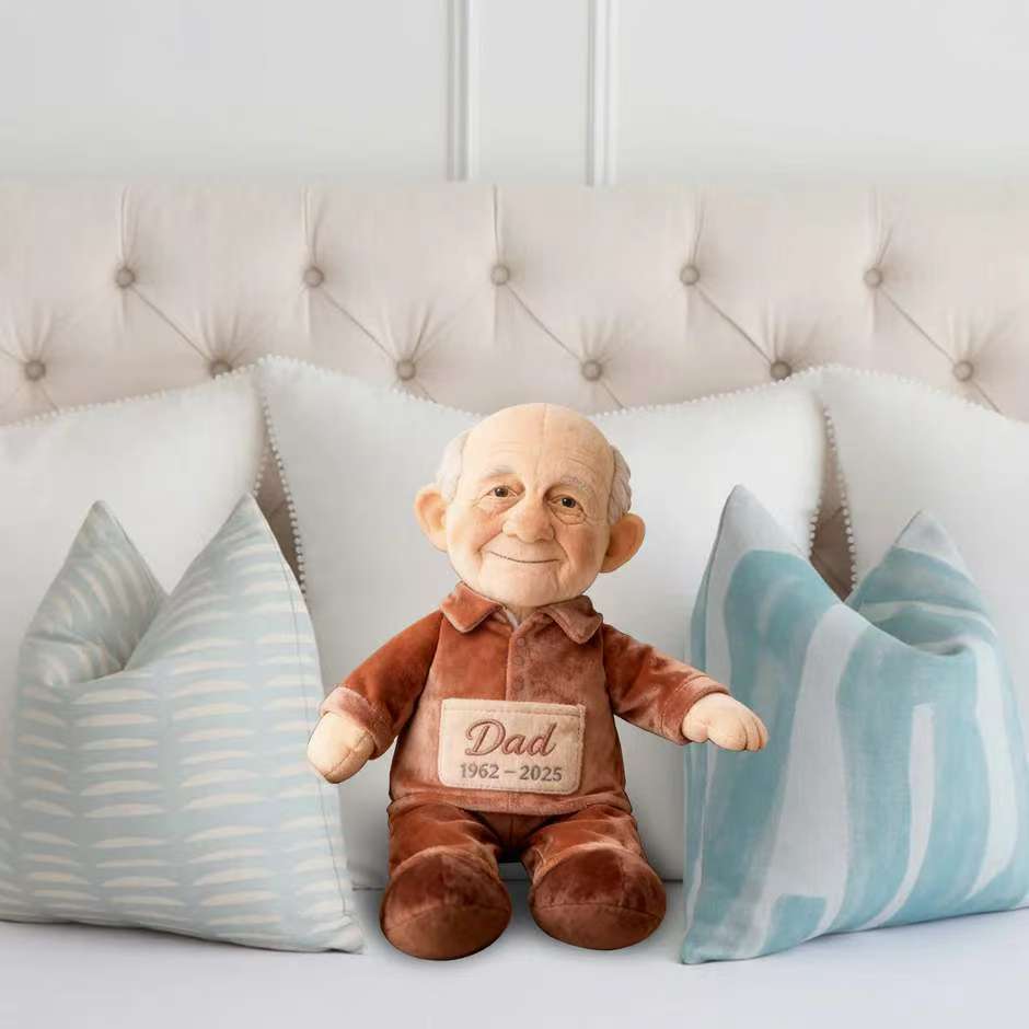 Custom From Any Photo - Personalized Memorial Faux Fur Shaped Pillow