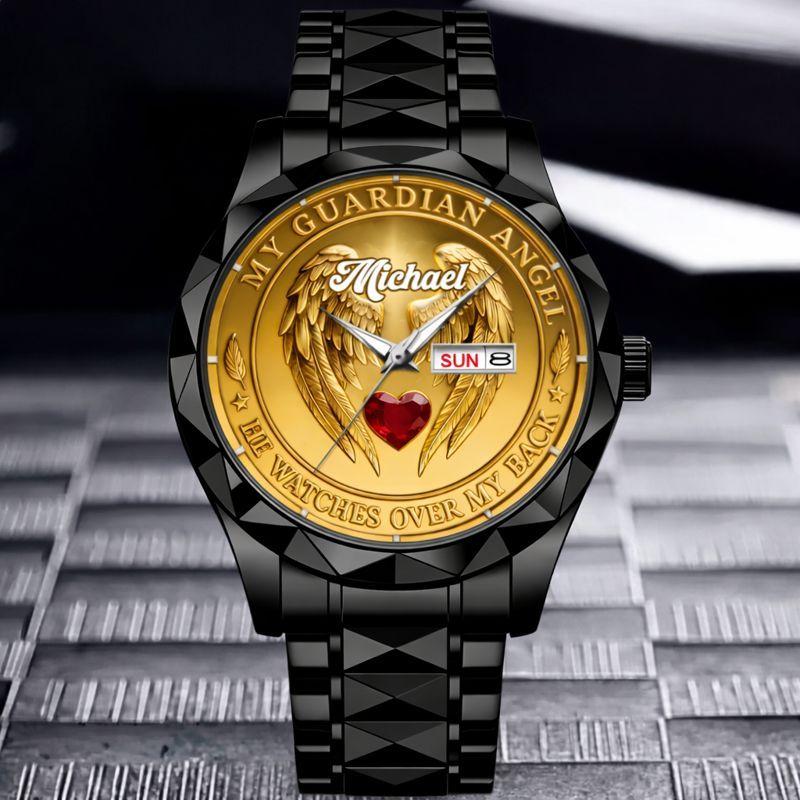 Guardian Angel Customized Watch - Personalized Name - Gift For Family, Lovers, Friends