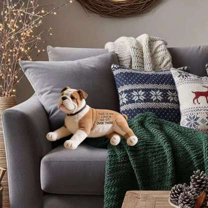 This Is My Couch - Personalized Dog Faux Fur Shaped Pillow