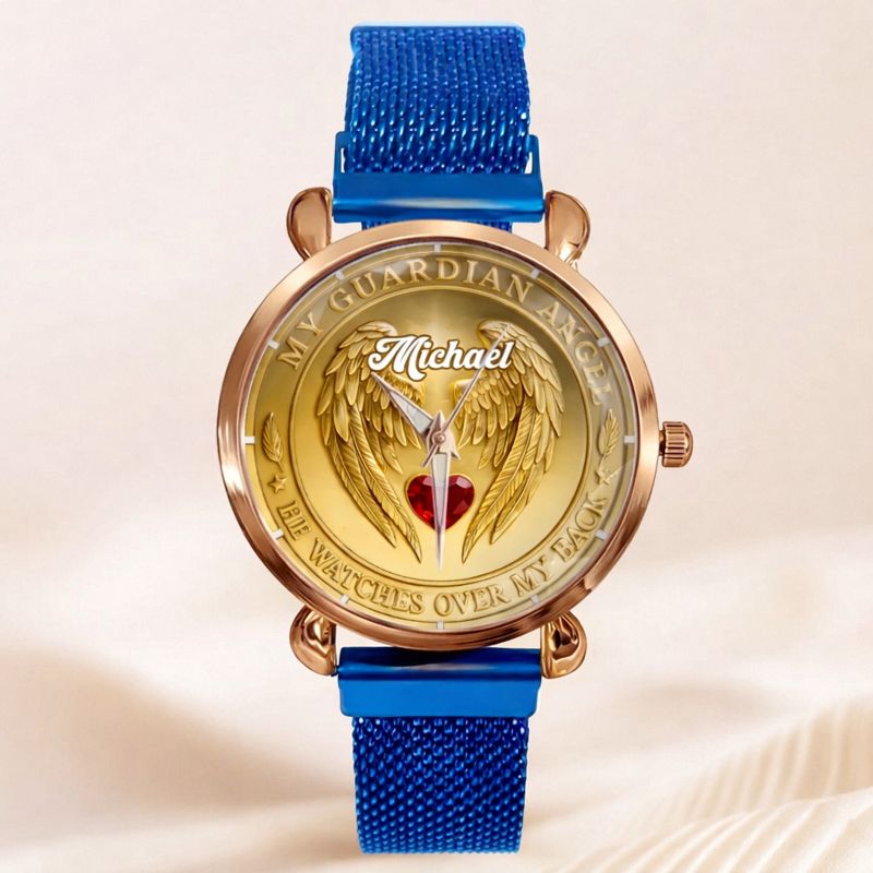 Guardian Angel Customized Watch - Personalized Name - Gift For Family, Lovers, Friends