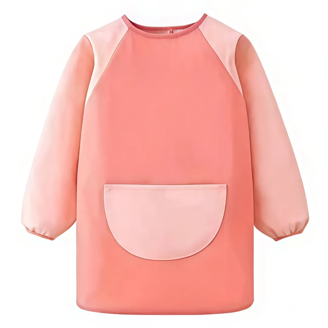 Personalized Bunny Ears Highland Cow Kid Painting Baking Apron with Name and Front Pocket Outdoor Activities Easter Gift for Kids