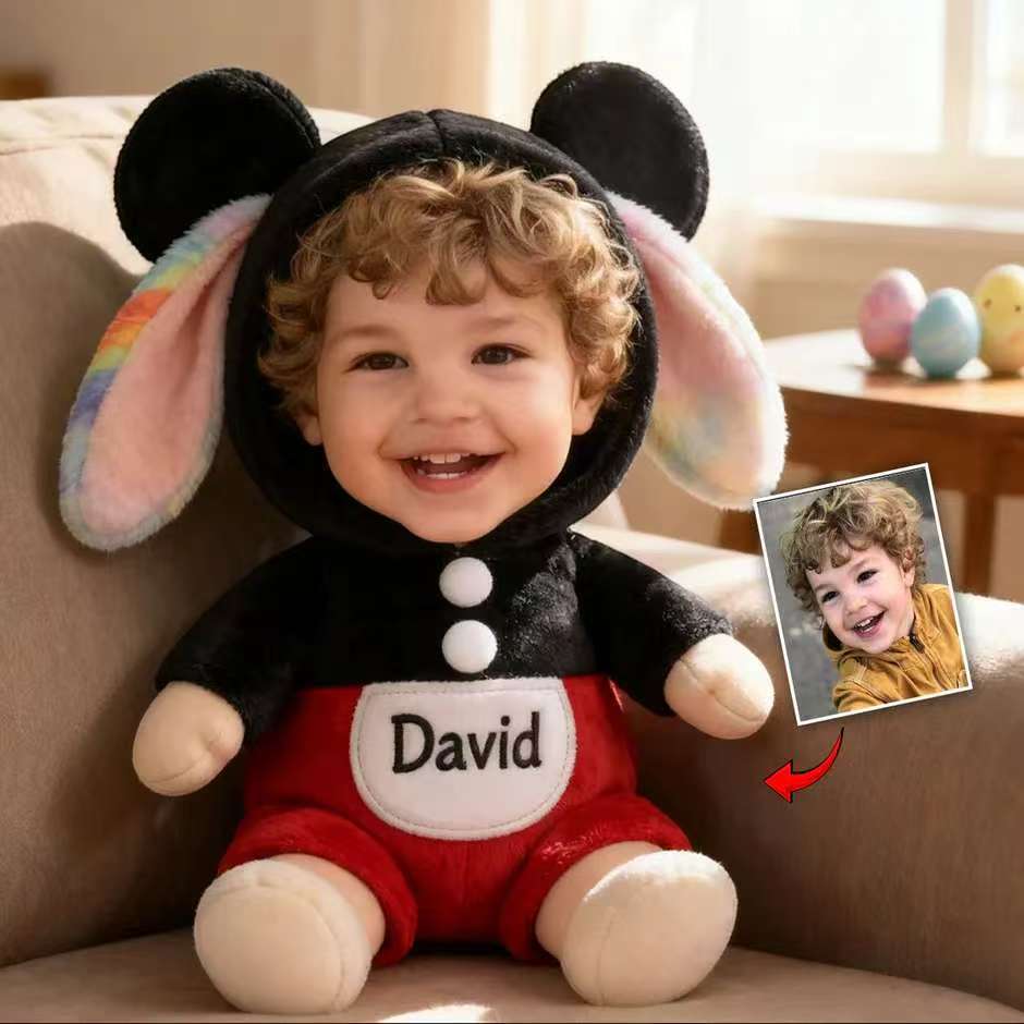 Any Photo Nana's Peeps Gift For Mom, Grandma - Personalized Kid Premium Faux Fur Pillow