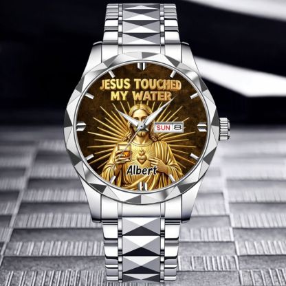 Funny Jesus Makes Magical Drink Customized Watch - Personalized Name – Meaningful Gift Of Faith