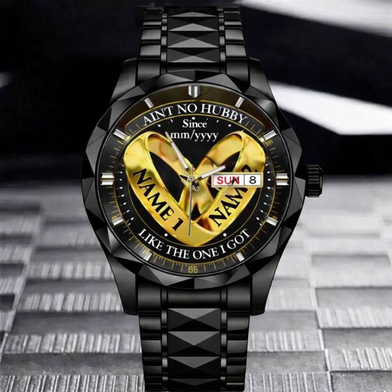 Wedding Rings - Custom Couple Names Watches