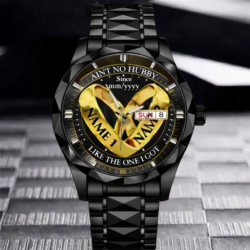 Wedding Rings - Custom Couple Names Watches