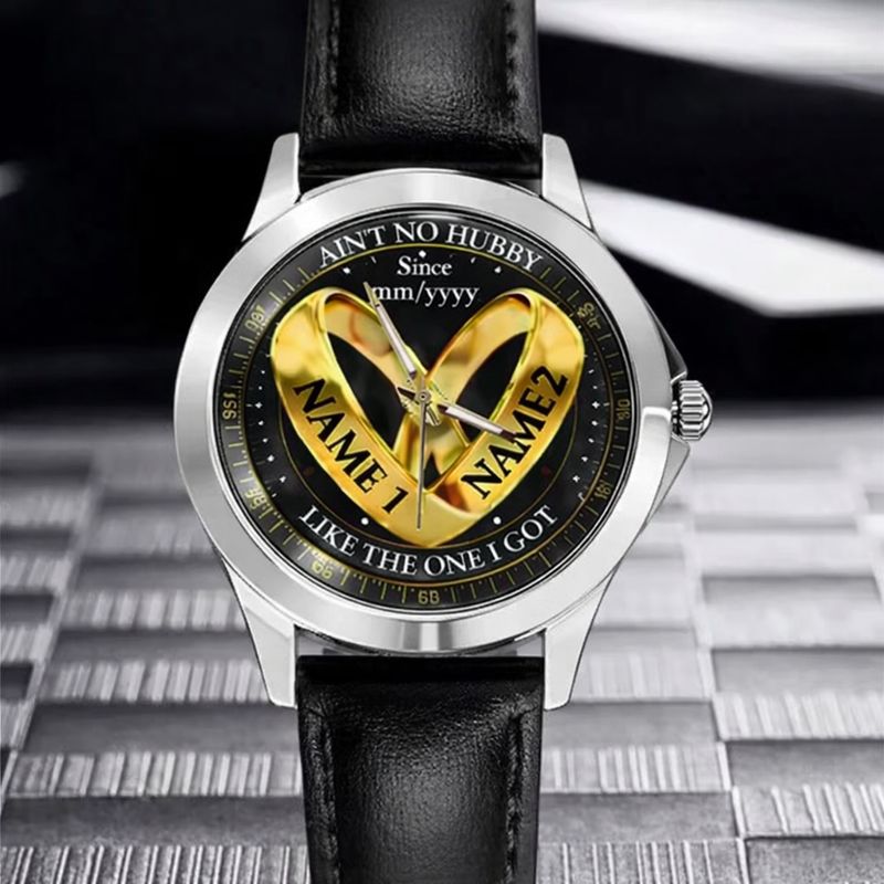 Wedding Rings - Custom Couple Names Watches