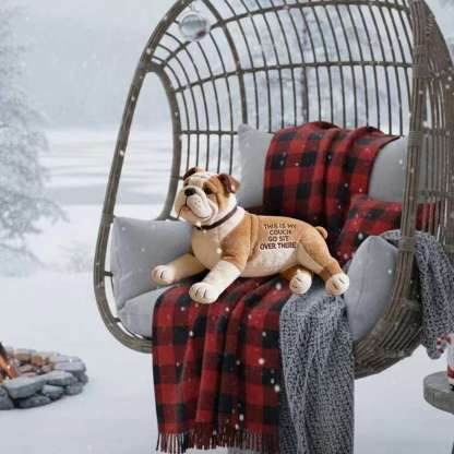 This Is My Couch - Personalized Dog Faux Fur Shaped Pillow