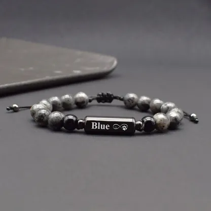 Cremation Jewelry Urn Bracelet Rainbow Bridge Dog Pet Personalized Memorial Bracelet Pet Loss Gifts Pets Ashes Jewelry Cat Dog Hair Keepsake